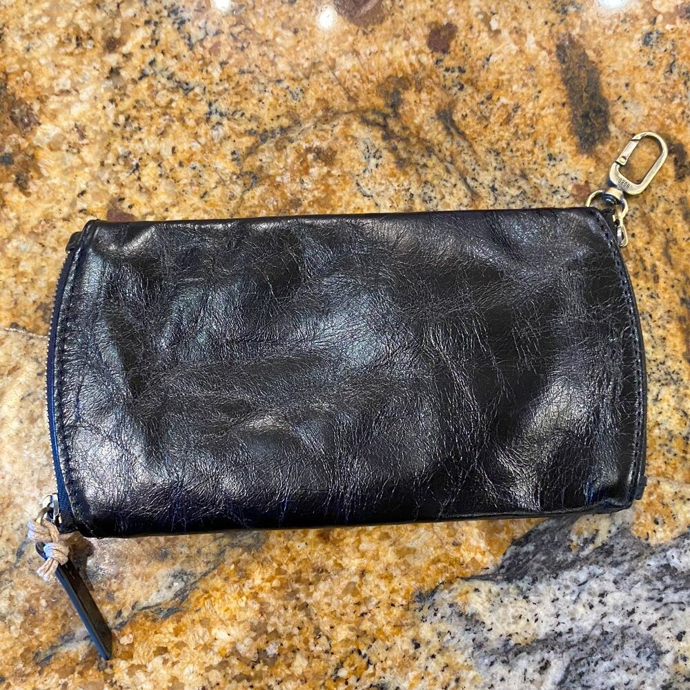HOBO Black Leather Clutch